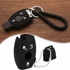 Full Covered Sealed Silicone Key Fob Case Cover Protector For 3 Buttons Mercedes