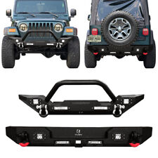 Vijay Frontrear Bumper For 97-06 Jeep Wrangler Tj With Spotlights And D-rings