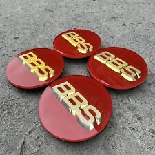Bbs Rs Lm Rz Center Caps Logos 70mm 56.24.073 Red Set Of 4
