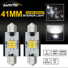 2x Auxito 578 212-2 41mm Super Led White Interior Map Dome Light Bulbs For Ford