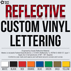Custom Reflective Vinyl Lettering Decal Sticker Car Van Truck Trailer Window 