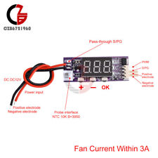 Dc12v 4 Wire Pwm Fan Temperature Control Speed Controller For Pc Cpu Fan 3a