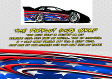 The Patriot Dirt Late Model Dirt Modified Race Car Side Wrap American Flag