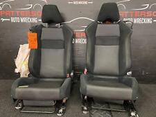 2017 Toyota 86 Pair Of Front Left Right Bucket Manual Seats Black Cloth Am20