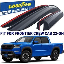 Rain Guards Vent Visors Shade For 2022-2024 Nissan Frontier Crew Cab