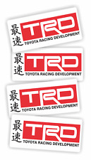 Toyota Racing Development Trd Japan Stickers 4 Pack Size 1 X 2