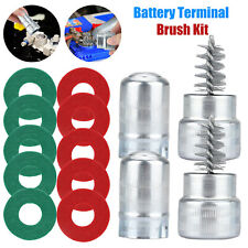 12pcs Car Battery Post Terminal Cleaner Stainless Dirt Corrosion Cleaning Brush