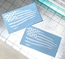 Distressed American Flag Vinyl Adhesive Decal Sticker For Car Truck Jeep