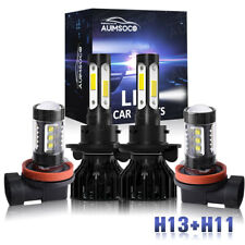For Ford Focus 2008-2011 6000k Led Headlights Highlow Dual Beam Fog Light Combo