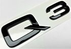 Black Audi Q3 Fit Audi Q3 Rear Trunk Emblem Badge Nameplate Decal Letter Number