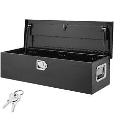 Vevor 39x13x10 Black Aluminum Pickup Truck Trunk Bed Tool Box Trailer Storage