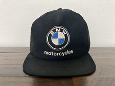 Bmw Motorcycles Logo Trucker Hat Snapback Cap Black Adjustable Vintage Read