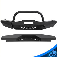For 1998-2011 Ford Ranger Front Winch Bumper Rear Bumper Black Power Coated