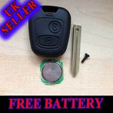 For Citroen Xsara Picasso Berlingo Replacement 2 Button Key Case Free Battery