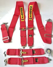 Universal Red Sabelt 4 Point Camlock Quick Release Racing Seat Belt Harness 3