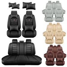 For Jeep Wrangler Car Auto 5 Seat Covers Full Set Deluxe Pu Leather Cushion Pads