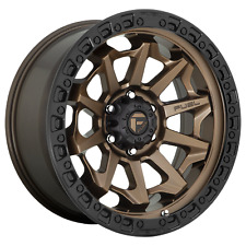 15x8 Fuel D696 Covert Matte Bronze Black Bead Ring Wheel 5x5.5 -19mm