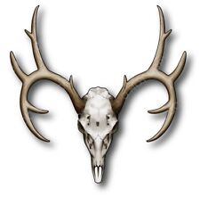 Deer Skull Decal Vinyl Sticker For Car Truck Laptop Window Outdoor Hunter Gift