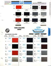 1988 And 1989 Bmw Import Car 320 528 535 633 733 735 Paint Chips Ppg Dupont
