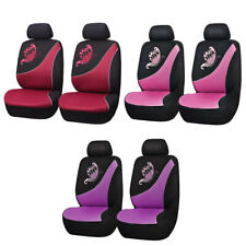 Front Car Seat Covers Set Auto Polyester Universal Protector Butterfly Fashion