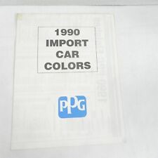Vintage 1990 Import Cars Ppg Ditzler Paint Specifications Poster 34 X 22