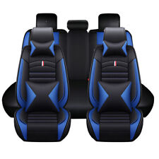 Car Seat Covers Full Set Waterproof Pu Leather Front Rear Cushion Pad For Toyota