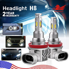 For Bmw E92 2x H8 Led Hid Xenon Light Bulbs Angel Eyes Halo Ring 6000k 80w White