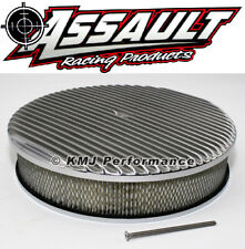 14 X 3 Full Retro Finned Round Aluminum Air Cleaner Assembly Kit W Element