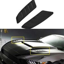 Matte Black Engine Hood For Ford Mustang 2015-2017 Roush Cover Air Outlet Vent