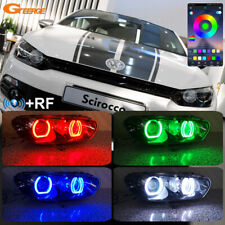 For Volkswagen Vw Scirocco Iii Multi Color Rgb Dtm Led Angel Eyes Halo Rings