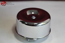 Smooth Chrome Hot Rat Rod Style Air Cleaner 1 Barrel 2 516 Chevy Ford Truck