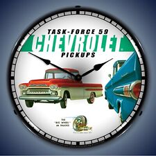 1959 Chevrolet Pickup Truck Wall Clock Led Lighted