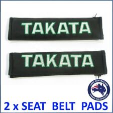 Jdm Takata Black Seat Belt Harness Comfort Pad Set Made In Uk Shoulder Sparco