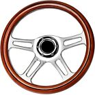 Wood Steering Wheel 14 Inch Installation Adapter And Horn 95-01 Chevy Trucks