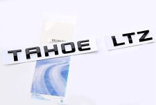 Black Tahoe Ltz Emblem Badge Nameplate Letter For Gm Chevrolet Ds Fu