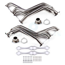 Exhaust Manifold Fat Fender Well Header For 35-48 Chevy Small Block 265-400 V8