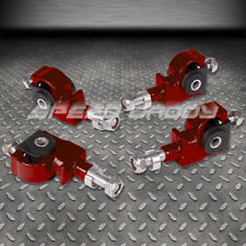 Adjustable Front Camber Adjuster Kit For 90-97 Accordcivic92-96 Prelude Red