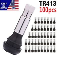 100pcs Car Auto Tr413 Tr 413 Short Rubber Tubeless Snap-in Tyre Tire Valve Stems