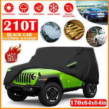 For Jeep Wrangler Cj Tj Jk 2 Door All Weather Protection Waterproof Car Cover