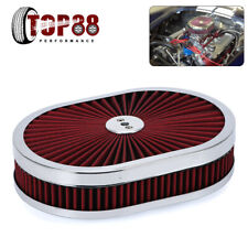 12 Oval Air Cleaner Set Super Flow Hot Rod Chevy Ford Mopar Classic