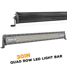 30inch Quad-row Led Work Light Bar Combo Offroad Driving Lamp Truck Atv 3234