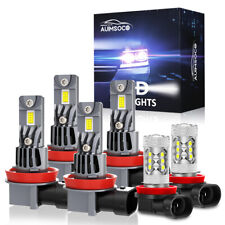 For Chevy Malibu Ls Sedan 4-door 2006-2012 Led Headlight Highlow Fog Bulbs Kit