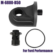 For Ford Performance Replace M-6880-b50 90 Degree Oil Filter Adapter Kit Black