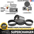 Supercharger Power Air Intake Turbonator Dual Fan Turbine Gas Fuel Saver Black