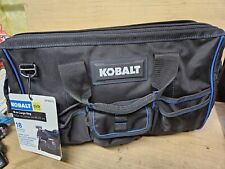  Kobalt Blue Black Polyester 18 Cargo Bag 18 Pockets Heavy Duty New With Tag