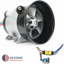 12v Car Electric Turbo Supercharger Air Intake Boost Fan W Brushless 40a Esc Us