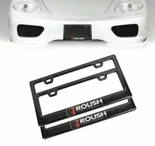 100 Real Carbon Fiber Black Glossy Roush Performance License Plate Frame-2pcs