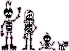 Skeleton Stick Family Mom Dad Baby And Dog Decal