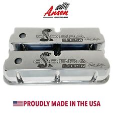 Ford 289 351w Carroll Shelby Cobra Tall Valve Covers - Polished Premium Series