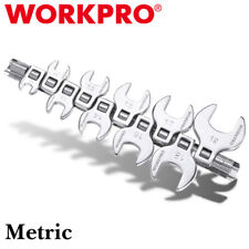 Workpro 10pieces 38 Drive Crowfoot Wrench Set Metric 10-19mm Crowfoot Wrenches